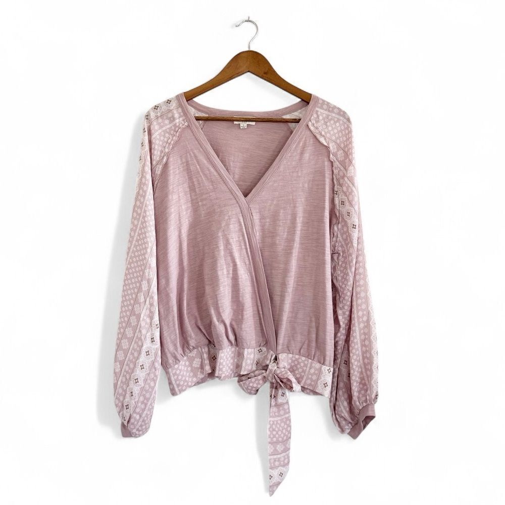 NEW Umgee Crossover V-neck Top Blouse Size S
